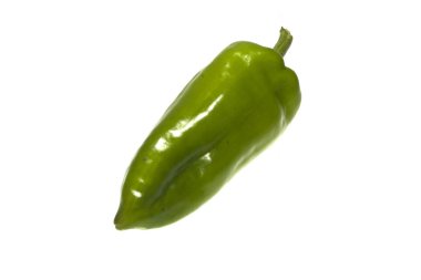 Biber beyaz arkaplanda izole