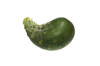 salatalık beyaz arkaplanda izole edildi