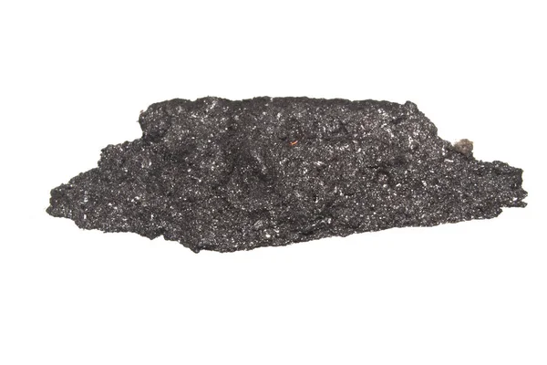 石炭は白い背景に隔離され — ストック写真