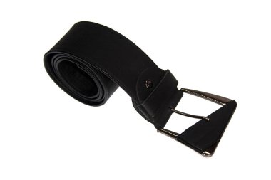 Pantolon kemeri beyaz arkaplanda izole edildi