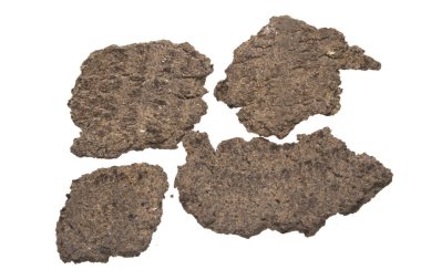 ezilmiş ayçiçeği tohumları beyaz arka planda izole