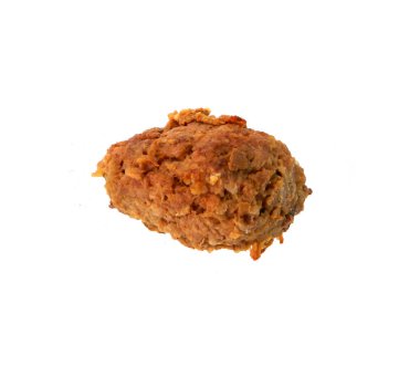 Beyaz arka plan üzerinde izole kızarmış pirzola