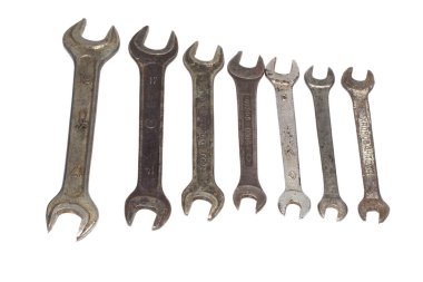 Beyaz arka plan üzerinde izole araçları