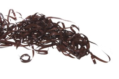 Teyp kaydı beyaz arkaplanda izole edildi