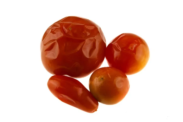 Tomatenkonserven isoliert auf weißem Hintergrund — Stockfoto