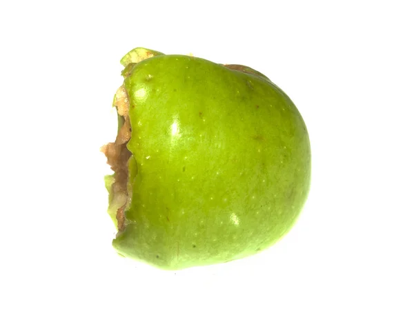 Æble isoleret på hvid baggrund - Stock-foto
