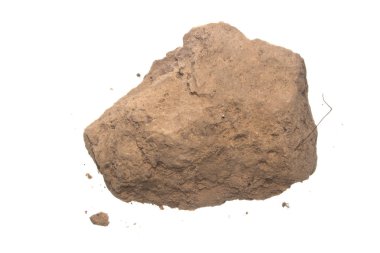 Beyaz arkaplanda kil izole