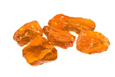 beyaz arkaplanda reçine izole