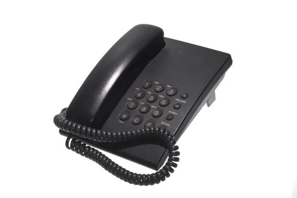 흰색 배경에 고립 된 오래 된 전화 — 스톡 사진
