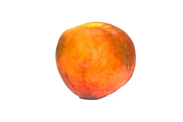 Peach diisolasi pada latar belakang putih — Stok Foto