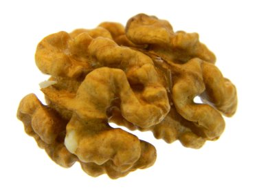 beyaz arkaplanda izole edilmiş ceviz