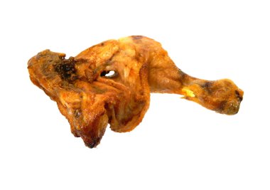 Beyaz arka planda izole edilmiş tavuk eti