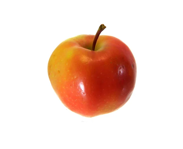 Яблуко ізольоване на чорному фоні — стокове фото
