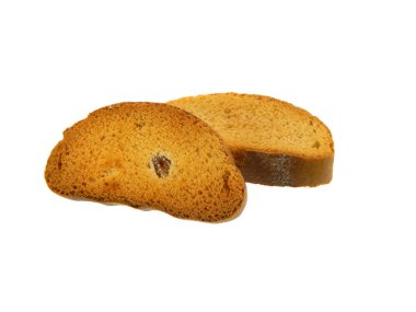 ekmek beyaz arkaplanda izole edildi