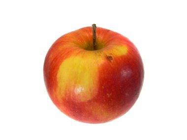 elma beyaz arkaplanda izole edildi