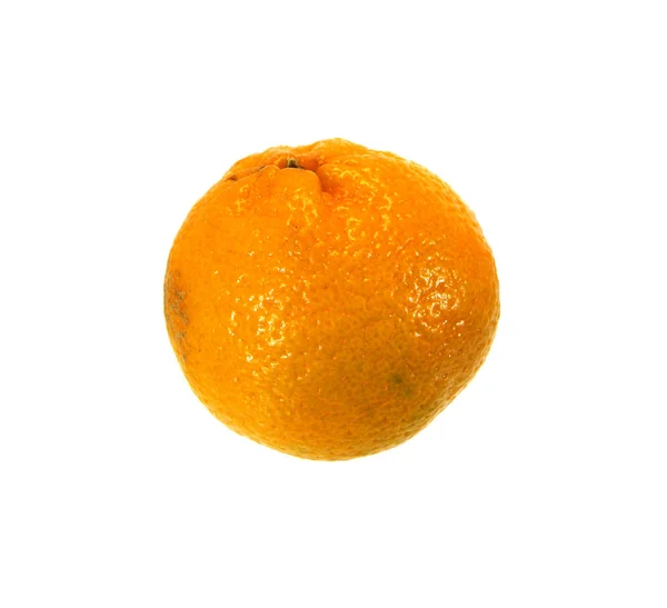 Mandarina aislada sobre fondo blanco — Foto de Stock