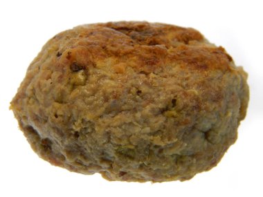 Pirzola beyaz arkaplanda izole edildi