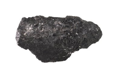 kömür beyaz arkaplanda izole edildi