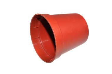 çiçek saksısı beyaz arkaplanda izole