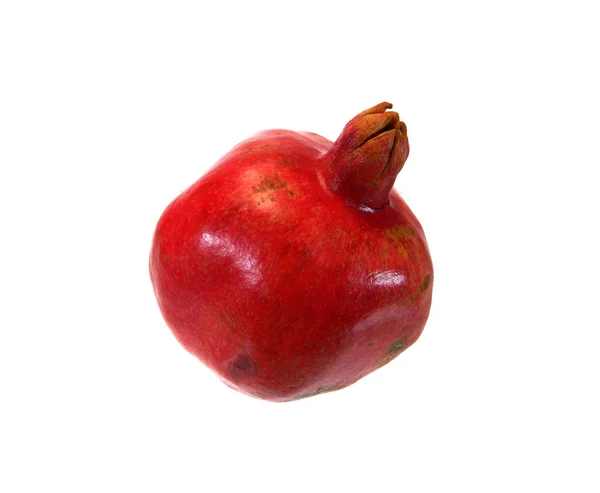 Roter Granatapfel isoliert auf weißem Hintergrund — Stockfoto