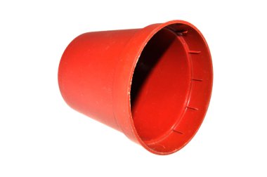 çiçek saksısı beyaz arkaplanda izole