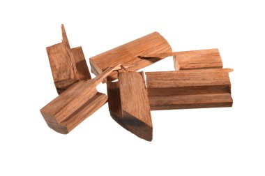 meşe çubuğu beyaz arkaplanda izole edildi