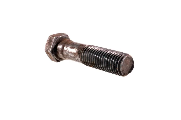 Rusty bolt isolated on white background — Stock Photo, Image