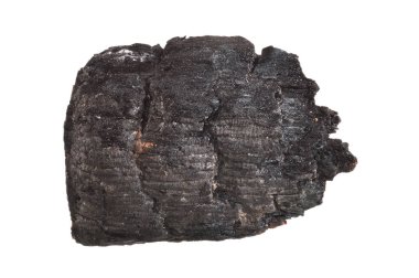 kömür beyaz arkaplanda izole edildi