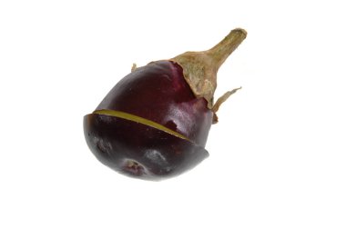 patlıcan beyaz arkaplanda izole edildi