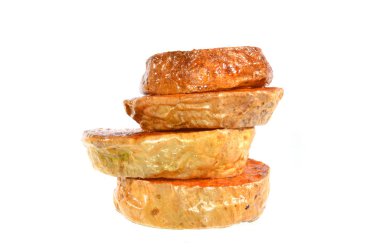 Beyaz arka plan üzerinde izole patates kızartması