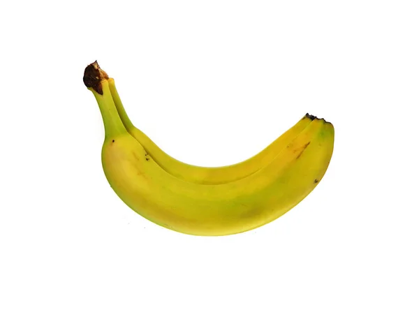 Банан ізольований на білому тлі — стокове фото