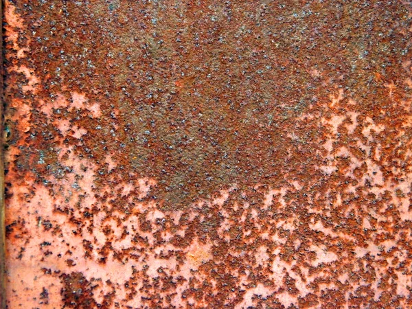 Viejo Metal Oxidado Una Valla —  Fotos de Stock