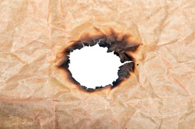 buruşmuş kağıt beyaz arkaplanda izole
