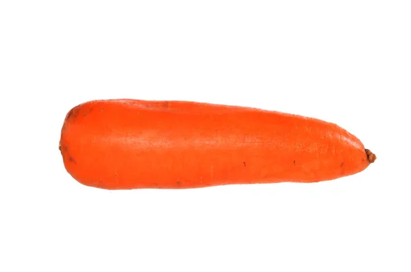 Red Καρότα Που Απομονώνονται Λευκό Φόντο — Φωτογραφία Αρχείου