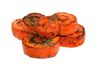 Beyaz arka plan üzerinde izole kırmızı havuç