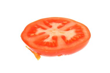 Beyaz arkaplanda izole edilmiş domates