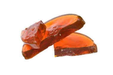 beyaz arkaplanda reçine izole