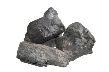 kömür beyaz arkaplanda izole edildi