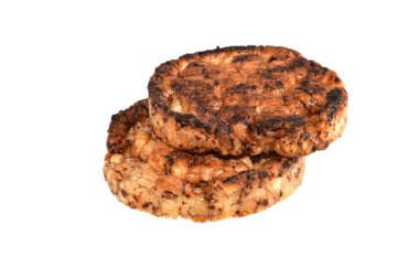 beyaz arkaplanda izole edilmiş kuru ekmek