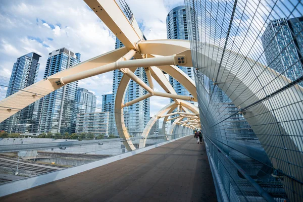 Chodecký Most Puente Luz Toronto Ontario Kanada — Stock fotografie