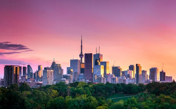 Toronto Vista Ciudad Desde Riverdale Avenue Ontario Canadá —  Fotos de Stock