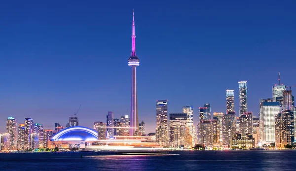 Toronto Şehri Gün Batımında Ufuk Çizgisi Ontario Kanada — Stok fotoğraf