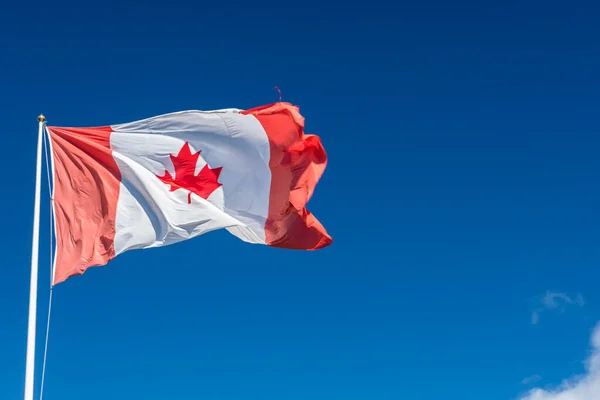 Canada Flag Blue Sky — Stock Photo, Image