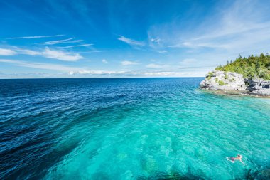 Tobermory, Ontario, Kanada 'da güzel manzara