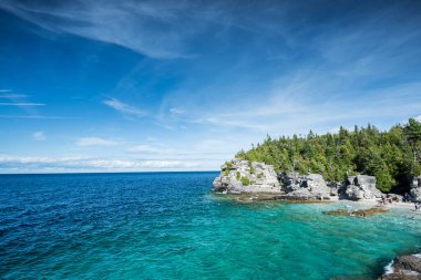 Tobermory, Ontario, Kanada 'da güzel manzara