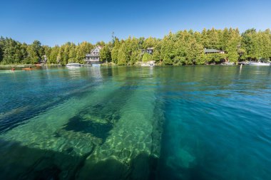 Tobermory, Ontario, Kanada 'da güzel manzara