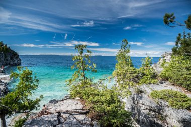 Tobermory, Ontario, Kanada 'da güzel manzara