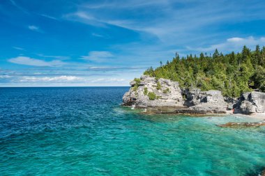 Tobermory, Ontario, Kanada 'da güzel manzara