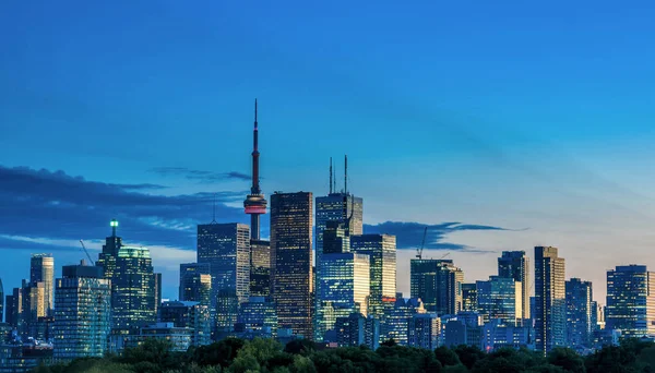 Toronto Vista Ciudad Desde Riverdale Avenue Ontario Canadá — Foto de Stock