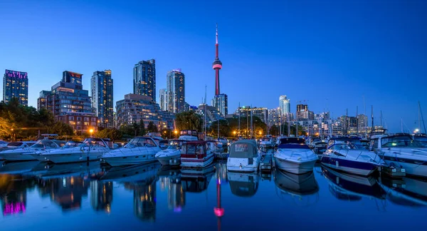 Toronto City Skyline Marina Quay West Ontario Canada — Stock Photo, Image